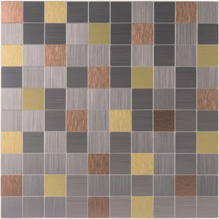 SELF-ADHESIVE ALUMINUM PANEL A01/AD 30.5X30.5 CM - Таванни панели<<<Стенни и таванни панели<<<Подови и стенни