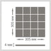 SELF-ADHESIVE ALUMINUM PANEL A02/AD 30.5X30.5 CM - Таванни панели<<<Стенни и таванни панели<<<Подови и стенни