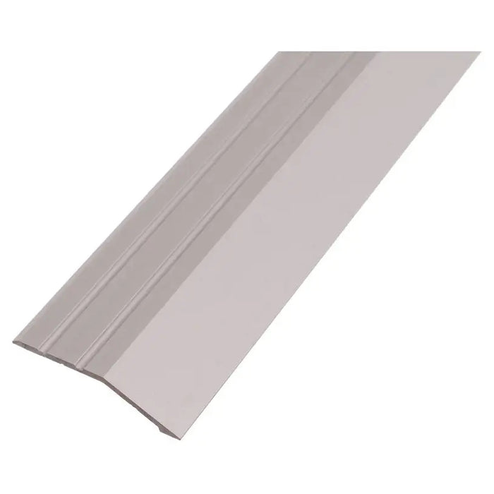 SELF-ADHESIVE DENIVELING TRANSITION STRIP DOELLKEN 40 MM. SILVER 2.7 M. - Лайстни<<<Паркет и елементи за