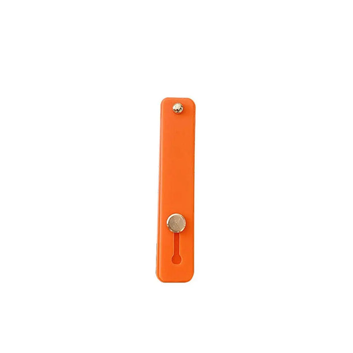 Self-adhesive finger holder with zipper - orange - Cell phone holders<<<HurtelXML
