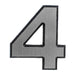 SELF-ADHESIVE NUMBER ’4’’ 4 CM PREVENTA - Обков за врати<<<Обков<<<Мебели и интериор<<<Praktiker&&&Обков за