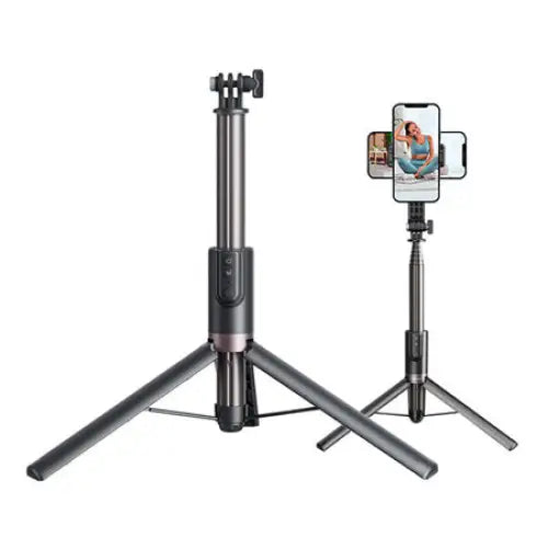 Selfie-stick TELESIN with tripod and remote control for GoPro / phones (130 cm) - Booms and selfie