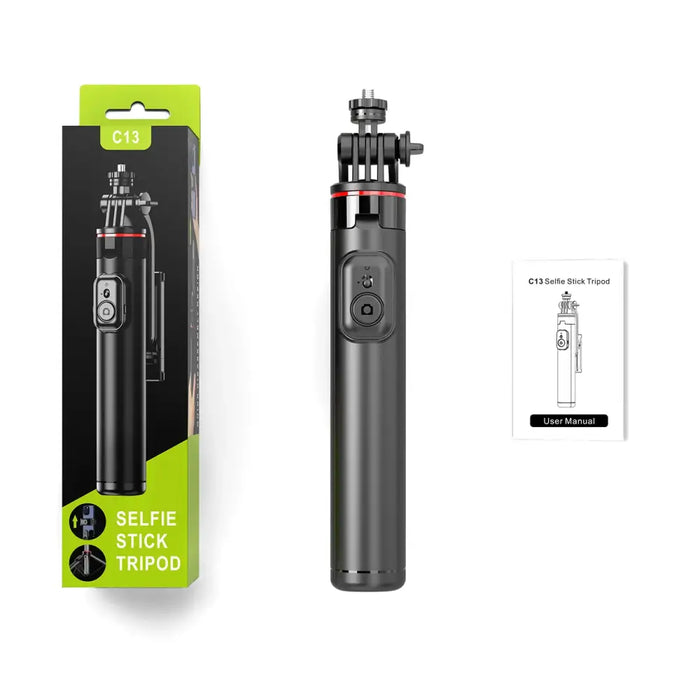 Selfie stick WC1Y3S telescopic tripod 1.3m with phone holder - black - Photo accessories<<<HurtelXML