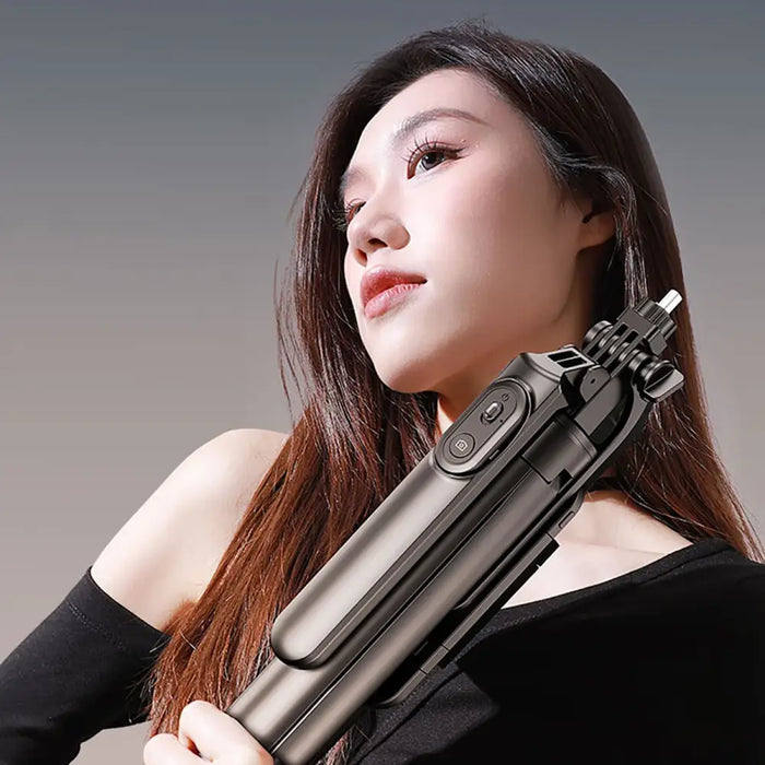 Selfie stick WH181-Y1S 1.75m aluminum alloy telescopic tripod with phone holder - black - Photo accessories<<<HurtelXML