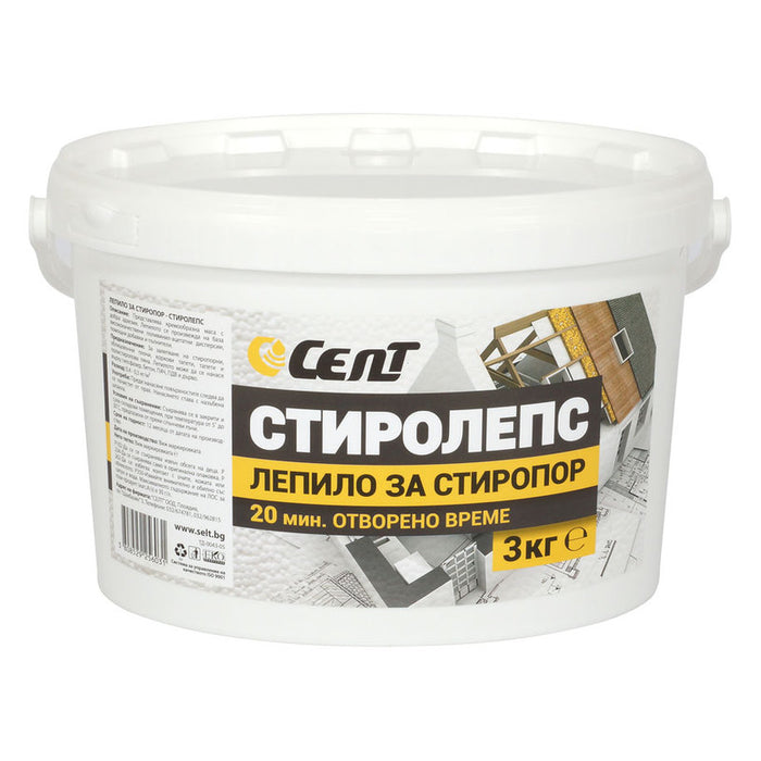 ADHESIVE FOR SELT Styrofoam SELT Styroleps