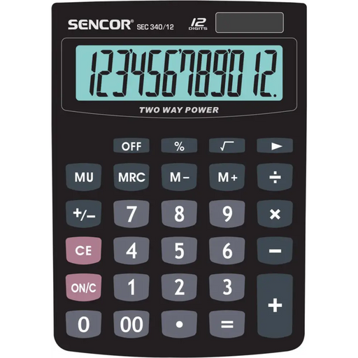 Sencor SEC340/12 calculator - Аксесоари<<<Периферия<<<Компютри и периферия<<<TechMart