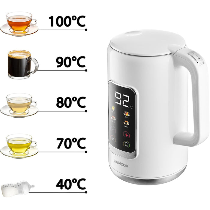 Electric kettle SENCOR SWK WHITE, 2200 W, 1.70 L