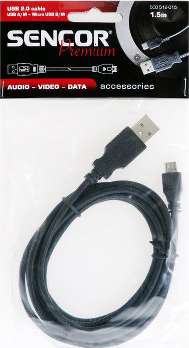 Cable Sencor SCO 512-015 USB A/B-Micro 1.5m