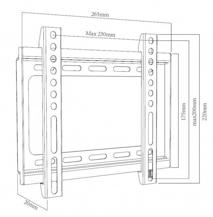 TV stand Sencor SHT-B301 SLIM 13"-40"