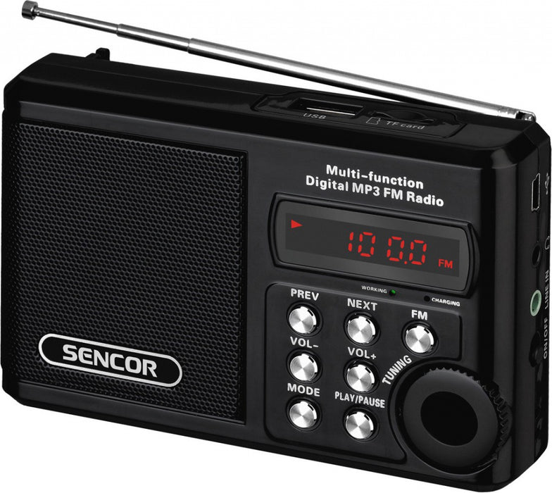 Sencor SRD215 B radio with USB/MP3