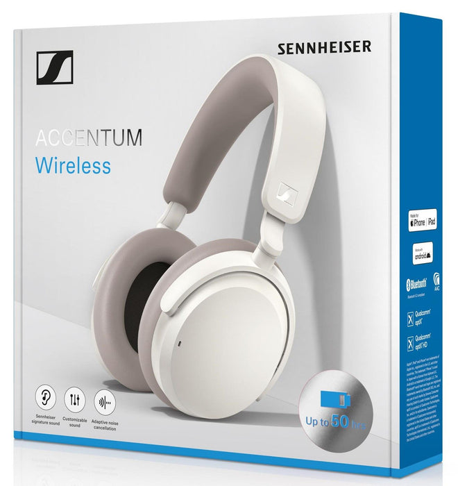 Sennheiser Accentum Wireless On-Ear Headphones White EU