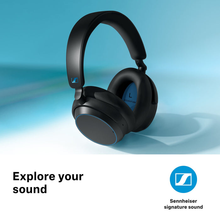 Sennheiser Accentum Wireless On-Ear Headphones Black/ Blue EU