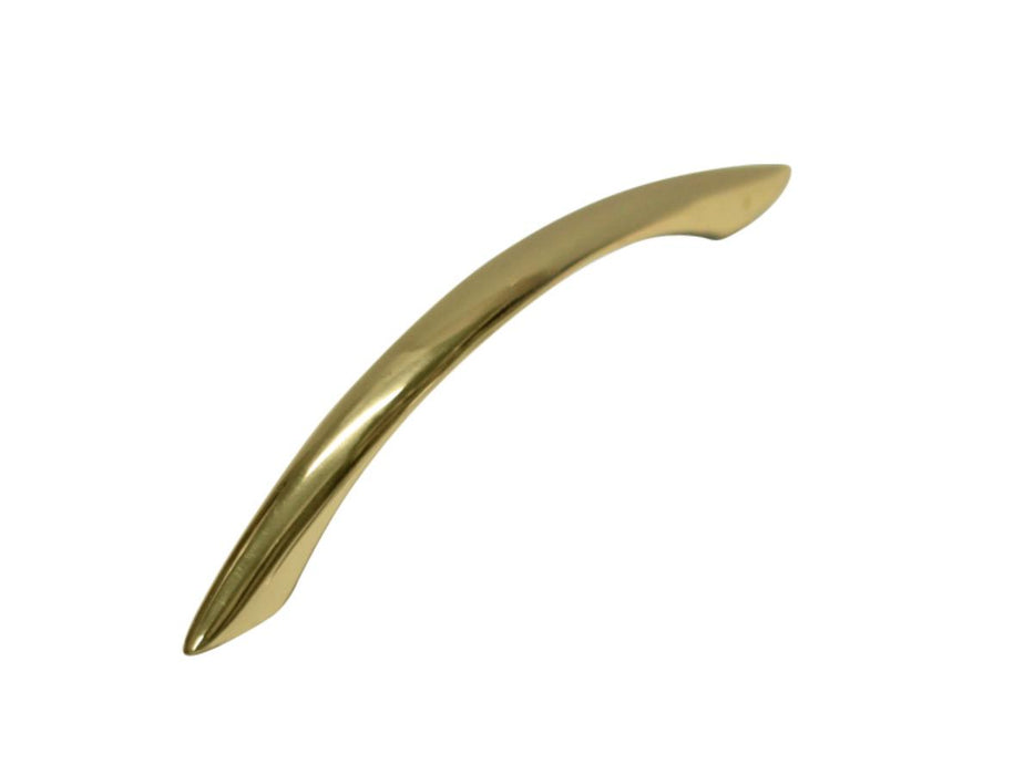 FURNITURE HANDLE 96MM ARC LACQUER 232