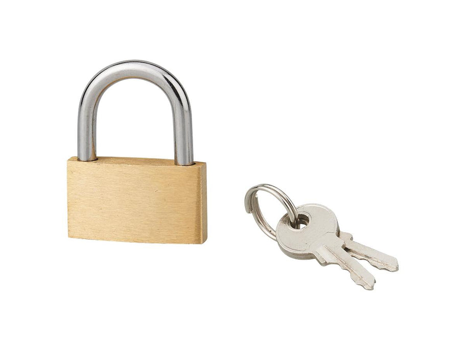 PADLOCK 30MM BRASS BASIC