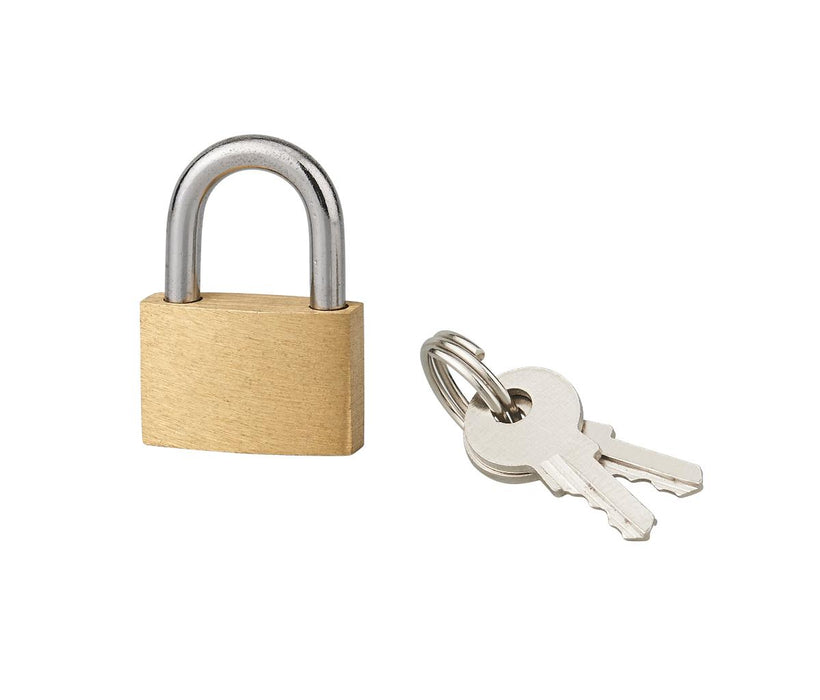 PADLOCK 25MM BRASS BASIC