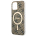 Set Guess GUBPP12MH4EACSW Case+ Charger iPhone 12/12 Pro brown/brown hard case 4G Print MagSafe - Cell phone cases