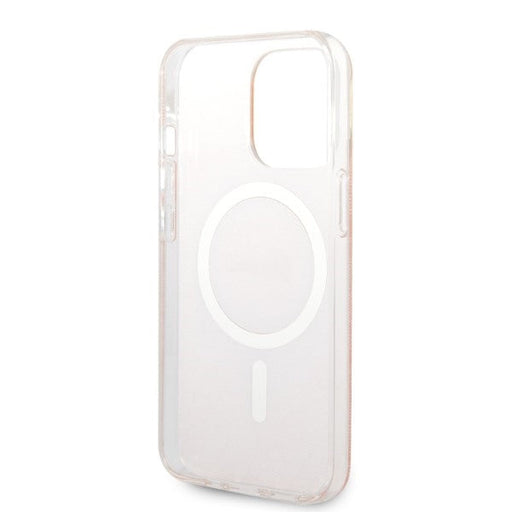 Set Guess GUBPP13LH4EACSP Case+ Charger iPhone 13 Pro pink/pink hard case 4G Print MagSafe - Cell phone cases