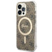 Set Guess GUBPP13XH4EACSW Case+ Charger iPhone 13 Pro Max brown/brown hard case 4G Print MagSafe - Cell phone cases