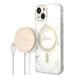 Set Guess GUBPP14MHMEACSH Case+ Charger iPhone 14 Plus 6.7’’ white/white hard case Marble MagSafe - Cell phone cases