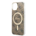 Set Guess GUBPP14SH4EACSW Case+ Charger iPhone 14 6.1’’ brown/brown hard case 4G Print MagSafe - Cell phone cases