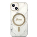 Set Guess GUBPP14SHMEACSH Case+ Charger iPhone 14 6.1’’ white/white hard case Marble MagSafe - Cell phone cases