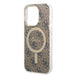 Set Guess GUBPP14XH4EACSW Case+ Charger iPhone 14 Pro Max 6.7’’ brown/brown hard case 4G Print MagSafe - Cell phone