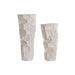 Set of 2 Vases Home ESPRIT Beige Metal Modern 20 x 20 x 48 cm 19 x 19 x 48 cm (2 Pieces) - Декорация и Осветление<<<Дом
