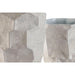 Set of 2 Vases Home ESPRIT Beige Metal Modern 20 x 20 x 48 cm 19 x 19 x 48 cm (2 Pieces) - Декорация и Осветление<<<Дом