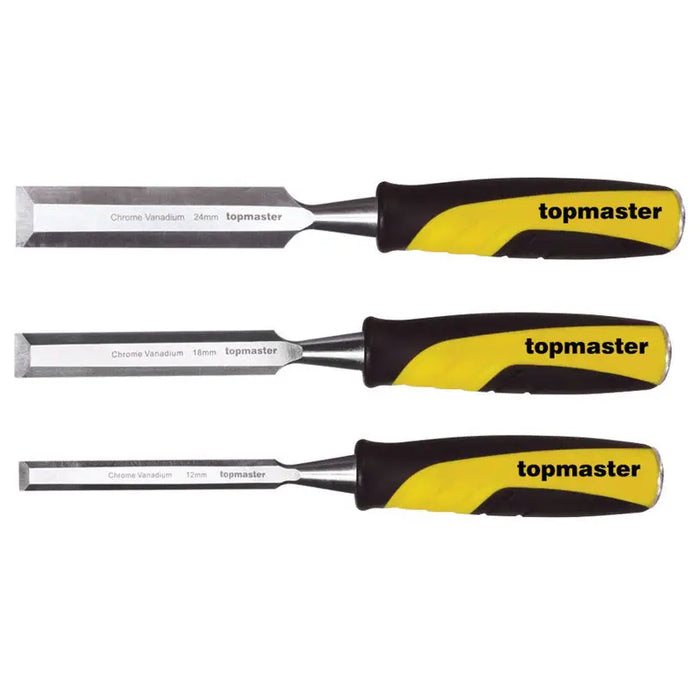 SET OF 3 CHISELS 12 18 AND 24 MM TOPMASTER - Чукове и секачи<<<Ръчни инструменти<<<Инструменти и