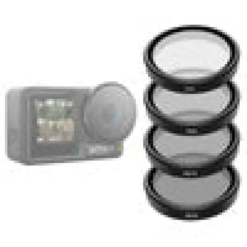 Set of 4 TELESIN CPL/ND8/ND16/ND32 filters for DJI Osmo Action 3 / 4 / 5 - For sports cameras<<<Accessories<<<Photo