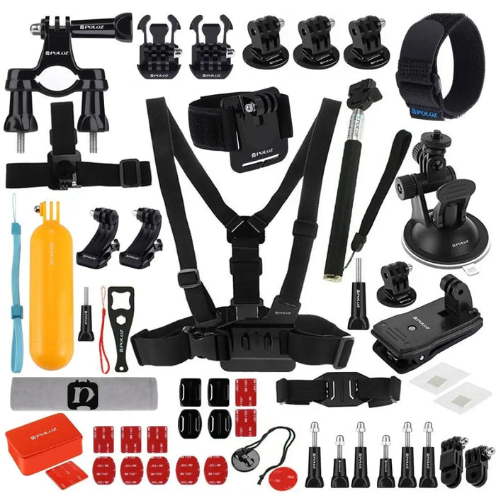 Set of 53 Puluz accessories for sports cameras PKT16 - Sets<<<Photo and cameras<<<InnproXML