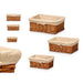 Set of Baskets Kipit Polyester wicker 50 % cotton 39 x 16,5 x 29 cm 3 Pieces - Баня<<<Дом Градина<<<BigBuy&&&Аксесоари