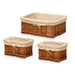 Set of Baskets Kipit Polyester wicker Cloth 50 % cotton 39 x 16 x 30 cm 3 Pieces - Баня<<<Дом