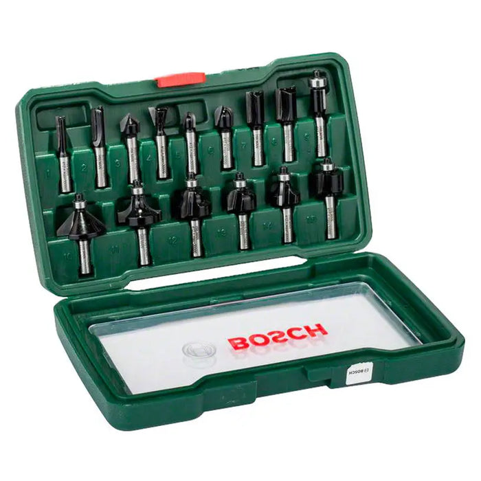 SET OF BOSCH 15 PIECE MILLING CUTTERS - Фрезери<<<Консумативи за електроинструменти<<<Инструменти и