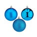 Set of Christmas balls Krist+ Blue Plastic (6 Units) - Декорация и Осветление<<<Дом Градина<<<BigBuy&&&Коледни