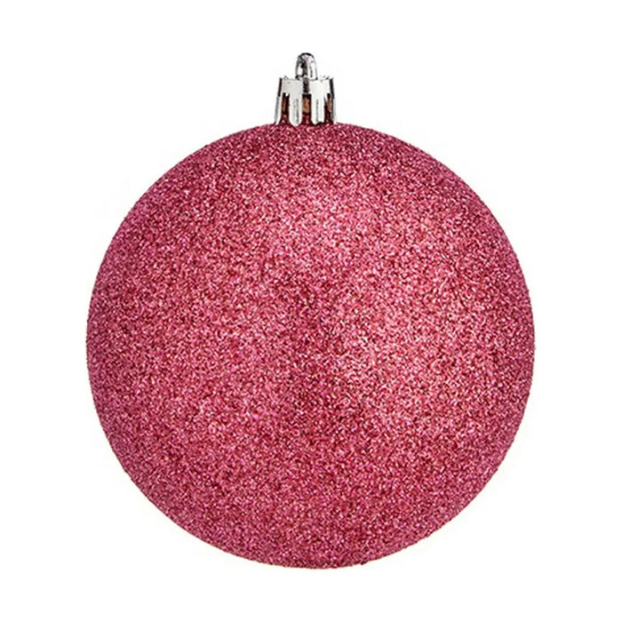 Set of Christmas balls Krist+ Pink Plastic Ø 8 cm (24 Units) - Декорация и Осветление<<<Дом Градина<<<BigBuy&&&Коледни