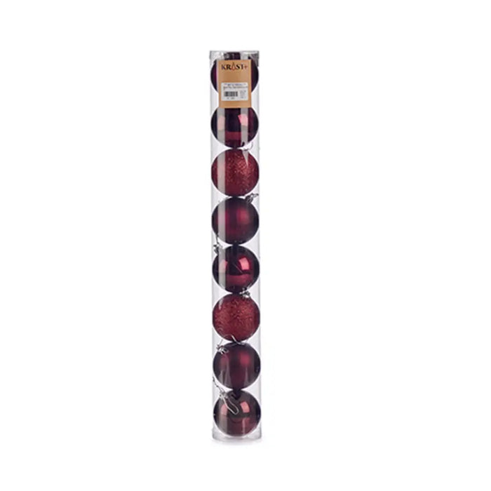 Set of Christmas balls Krist+ Purple Plastic Ø 7 cm (24 Units) - Декорация и Осветление<<<Дом