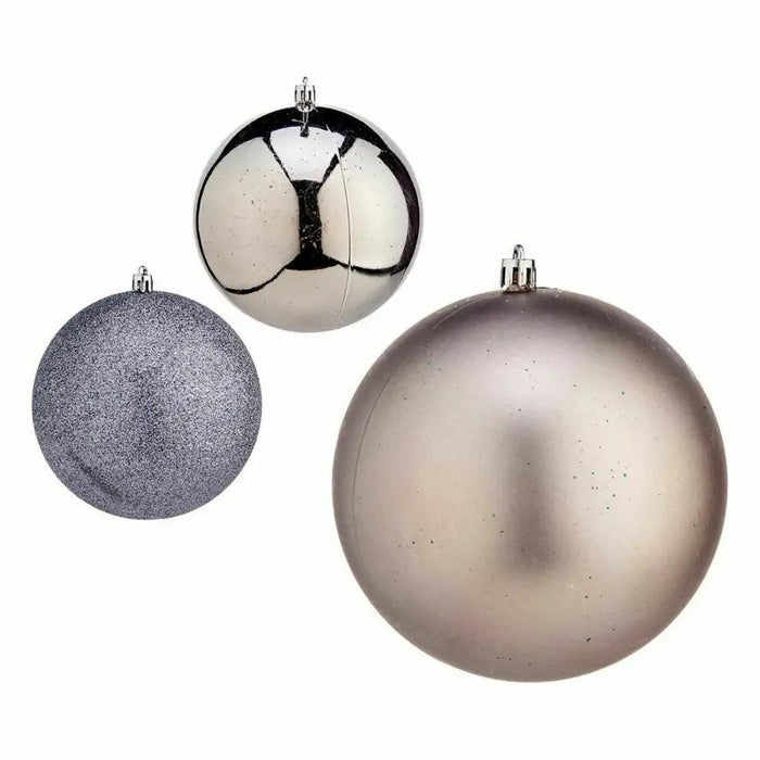 Set of Christmas balls Krist+ Silver Plastic Ø 12 cm (6 Units) - Декорация и Осветление<<<Дом