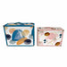Set of decorative boxes DKD Home Decor Abstract Wood Polyester (43 x 19 x 34 cm) (2 pcs) - Декорация и Осветление<<<Дом