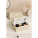 Set of decorative boxes Home ESPRIT White Brown Resin Bamboo Tropical (2 Units) - Декорация и Осветление<<<Дом