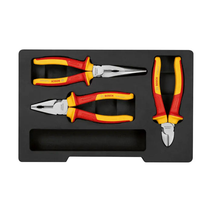 SET OF HIGH VOLTAGE PLIERS BOSCH PROFESSIONAL 3 PIECES - Клещи<<<Ръчни инструменти<<<Инструменти и железария<<<Praktiker