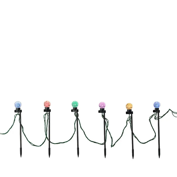 Set of LED garden stakes Lumineo Multicolour 6 W Soft green 20 Units - Декорация и Осветление<<<Дом