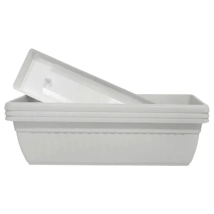 SET OF PLASTIC BOXES 3 PCS - Сандъци<<<Саксии кашпи и цветарници<<<Градина<<<Praktiker&&&Сандъци<<<Саксии кашпи и