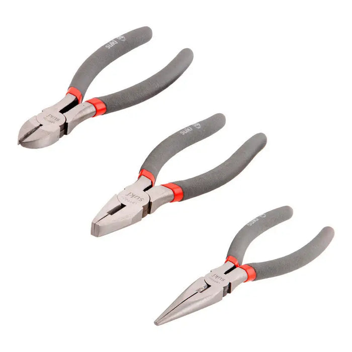 SET OF PLIERS 3 PCS. SUKI - Клещи<<<Ръчни инструменти<<<Инструменти и железария<<<Praktiker&&&Клещи<<<Ръчни