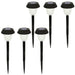 Set of solar garden lights Aktive 6 Pieces Stainless steel Plastic 10 x 38 x 10 cm (4 Units) - Декорация и