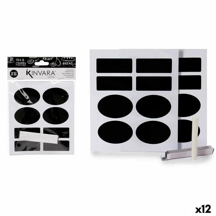Set of stickers Kinvara 12 Units - Декорация и Осветление<<<Дом Градина<<<BigBuy&&&Други артикули за