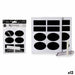Set of stickers Kinvara 12 Units - Декорация и Осветление<<<Дом Градина<<<BigBuy&&&Други артикули за