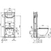 SET OF STRUCTURE FOR BUILT-IN WITH BIDET IDEALSTANDARD PROSYS 120P TESI RIMLESS+ - Структури и комплекти за