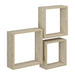 SET OF WALL SHELVES MAXHOME QB-3S OAK - Етажерки и рафтове<<<Мебели и обков<<<Мебели и интериор<<<Praktiker