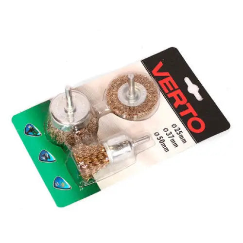 SET OF WIRE BRUSHES 3 PCS. VERTO - Метални четки<<<Консумативи за електроинструменти<<<Инструменти и